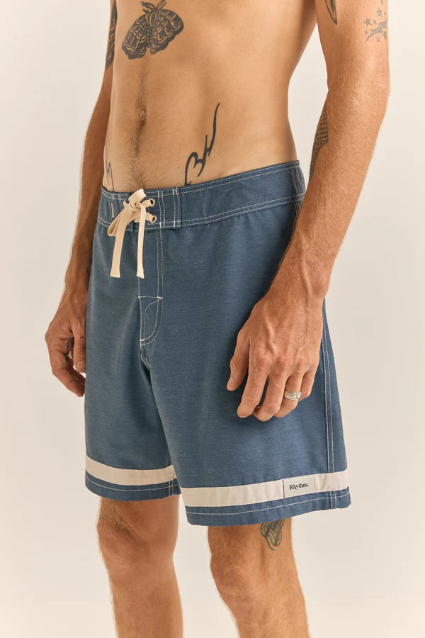 Rhythm Signature Stripe Trunk Navy