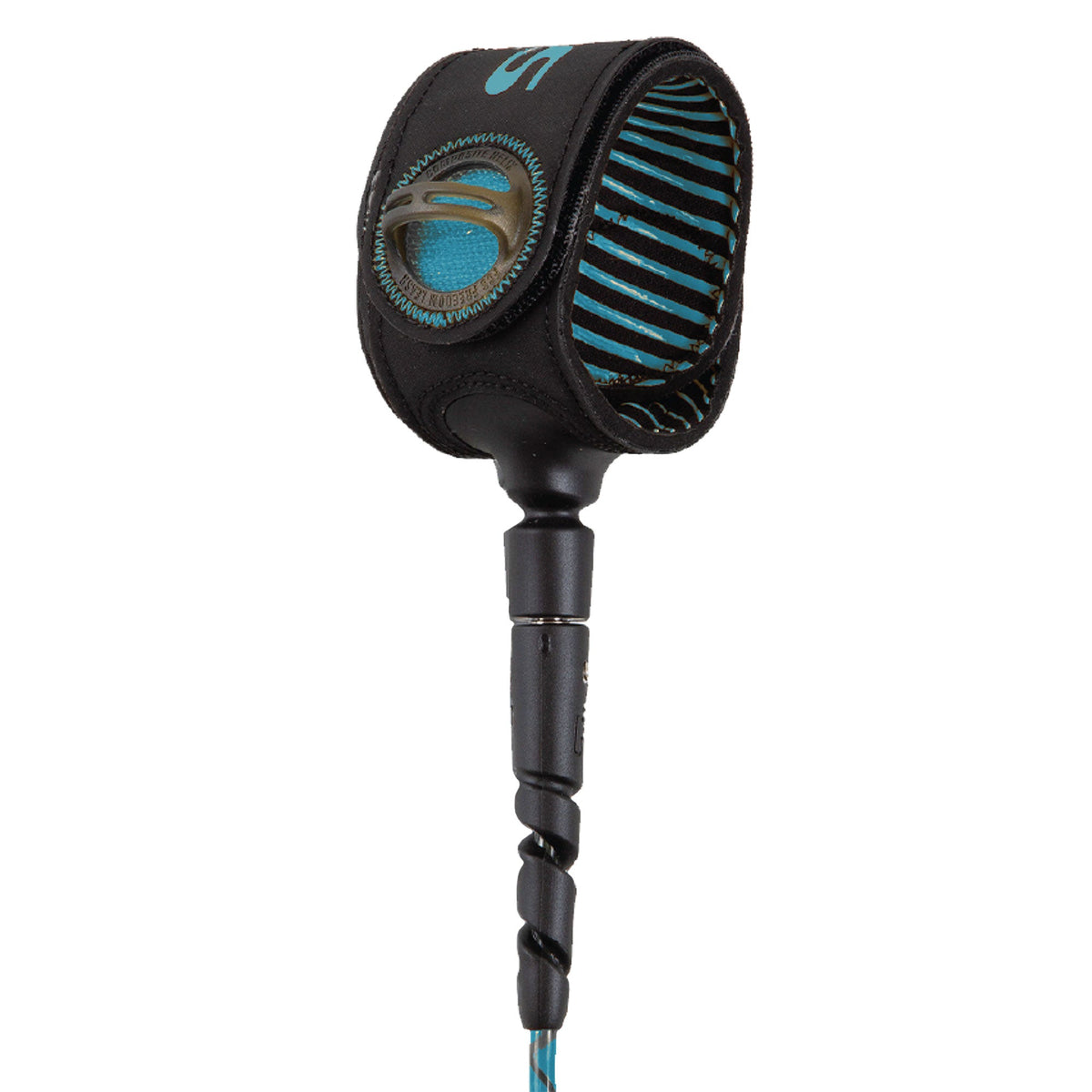 FCS Freedom Helix 6' All Round Leash Tranquil Blue/Black