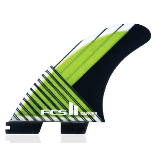 FCS II Carver PC Carbon Medium Tri Fin Yellow/Black