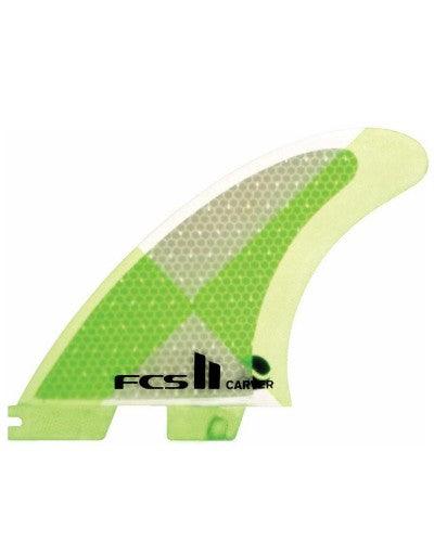 FCS II CARVER MEDIUM TRI FIN SET - GREEN