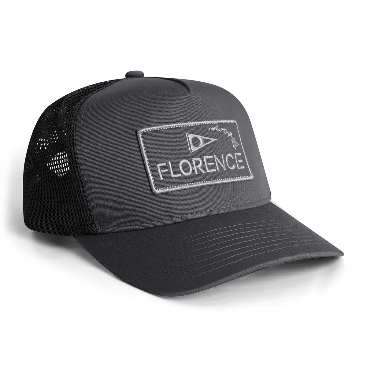 Florence Island Trucker Hat Grey
