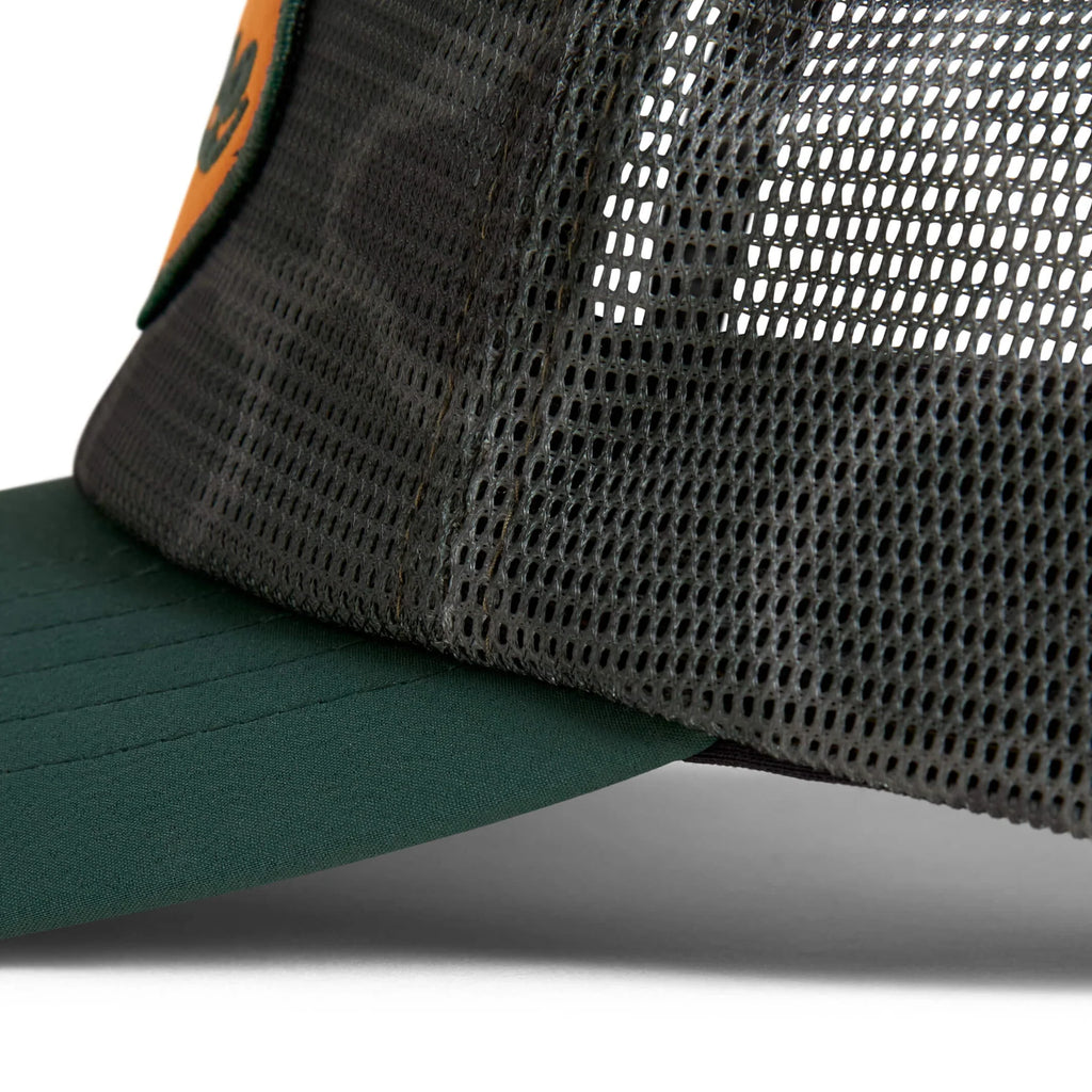 Florence Hawaii Mesh Trucker Hat Burnt Olive Camo