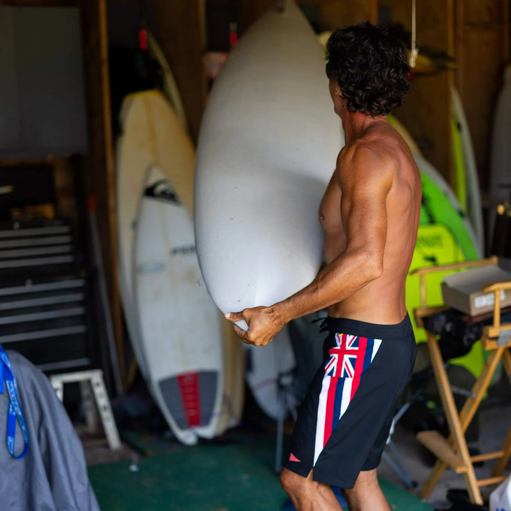 Florence Pro Hawaii Boardshort Black/White
