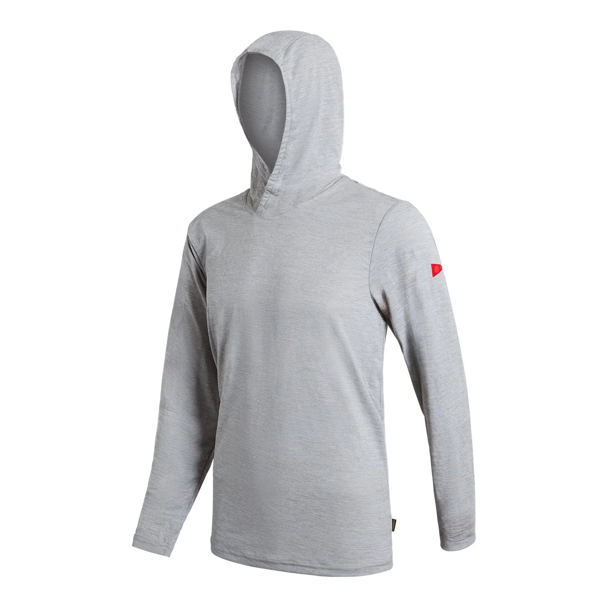 Florence Airtex Longsleeve Hooded Shirt Light Heather Grey