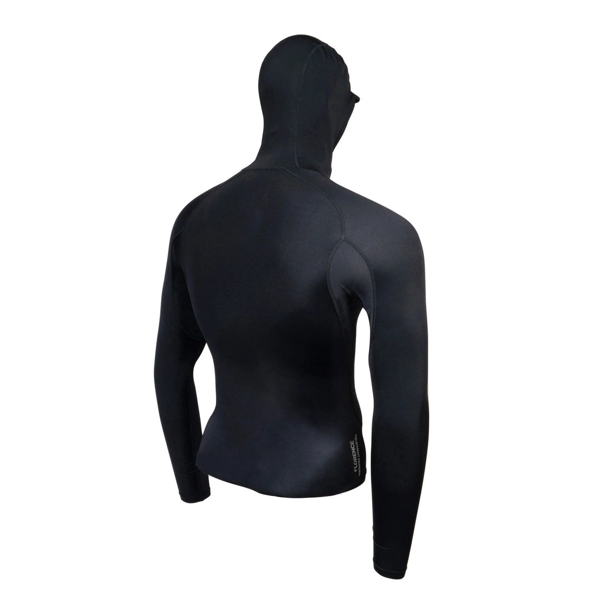 Florence Long Sleeve Hooded Rashguard Black