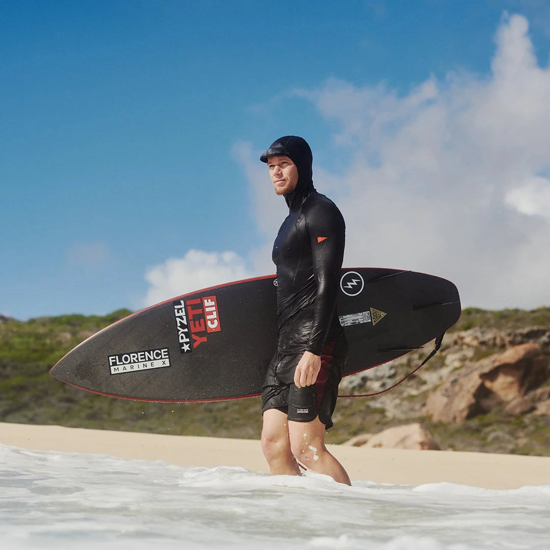 Florence Long Sleeve Hooded Rashguard Black