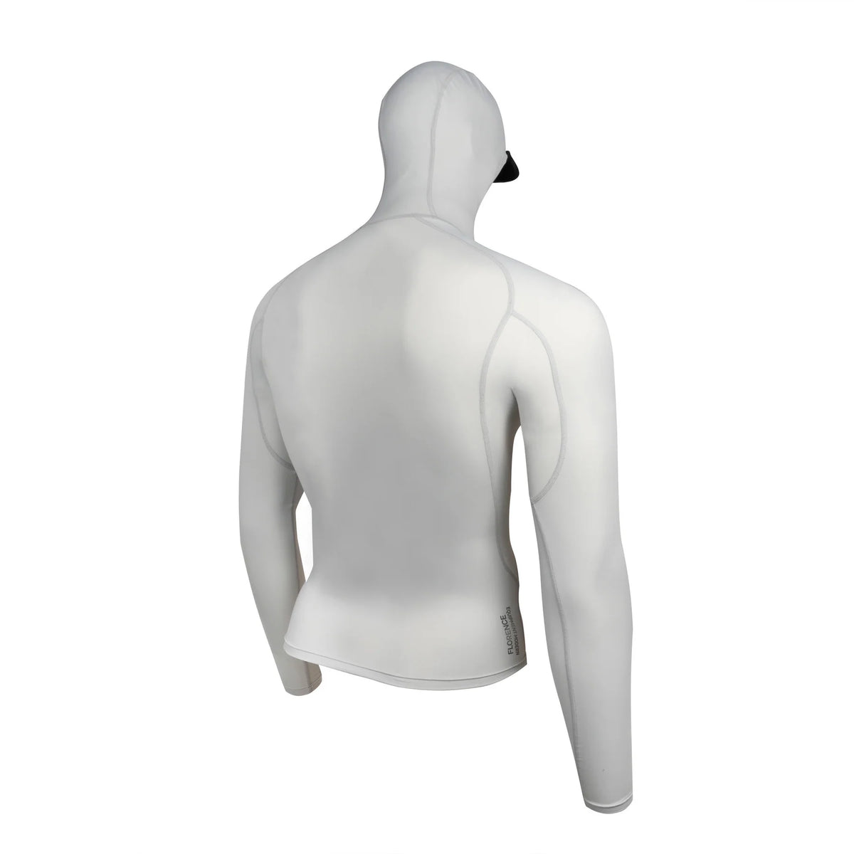 Florence Long Sleeve Hooded Rashguard Silver