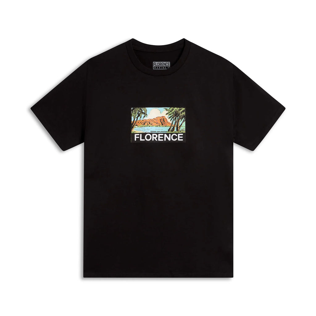 Florence Postcard Tee Black
