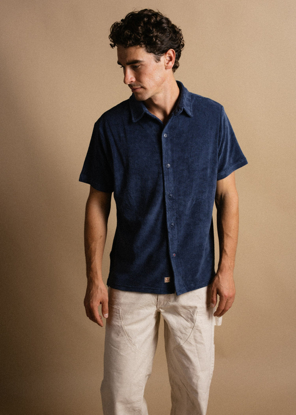 Iron & Resin Terry Shirt Navy