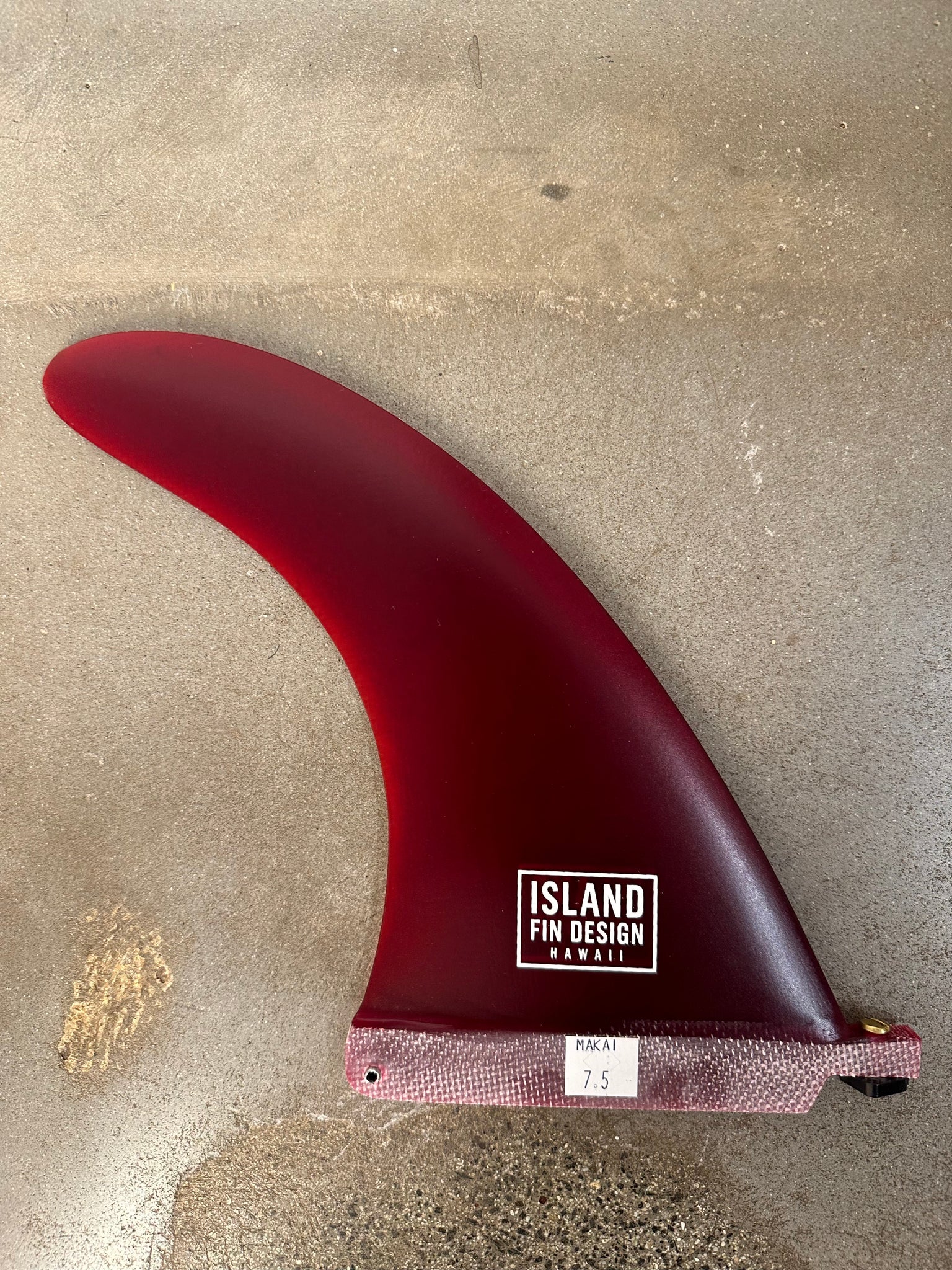 Island Fin Design Makai Red 7.5
