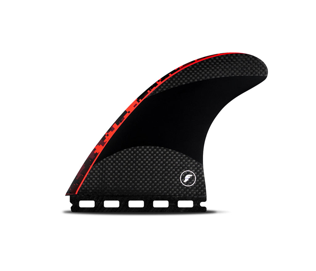 Futures John John Florence Large Techflex Thruster Fins Digi Red - SantoLoco Hawaii