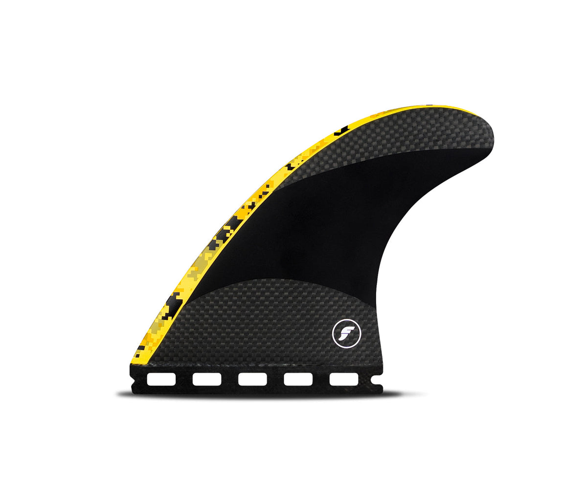 Futures John John Florence Medium Techflex Thruster Fins Digi Yellow - SantoLoco Hawaii