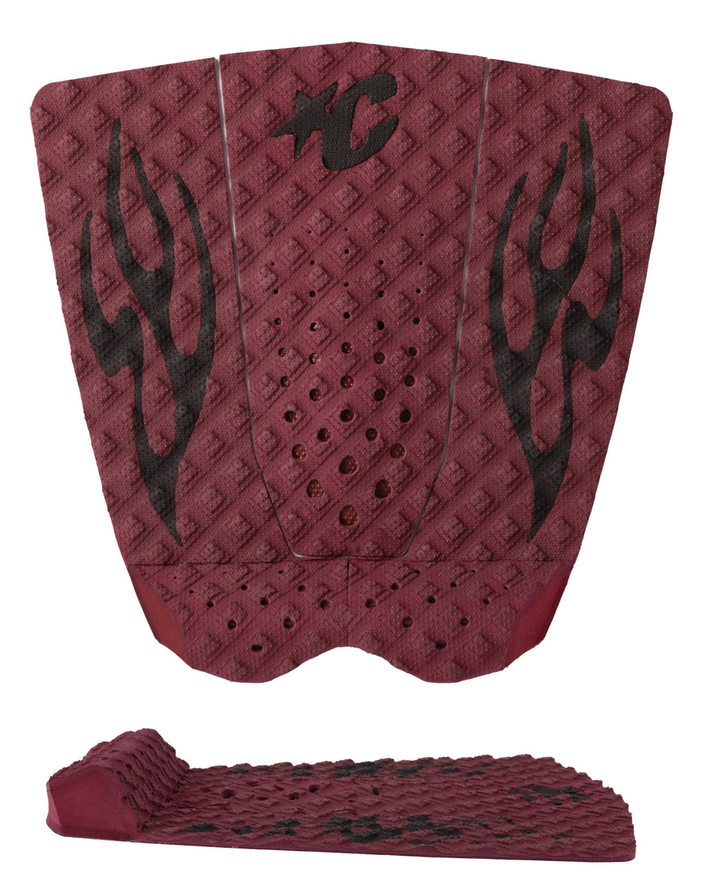 Creatures Griffin Colapinto Lite Traction Pad Dark Rose Black Flames
