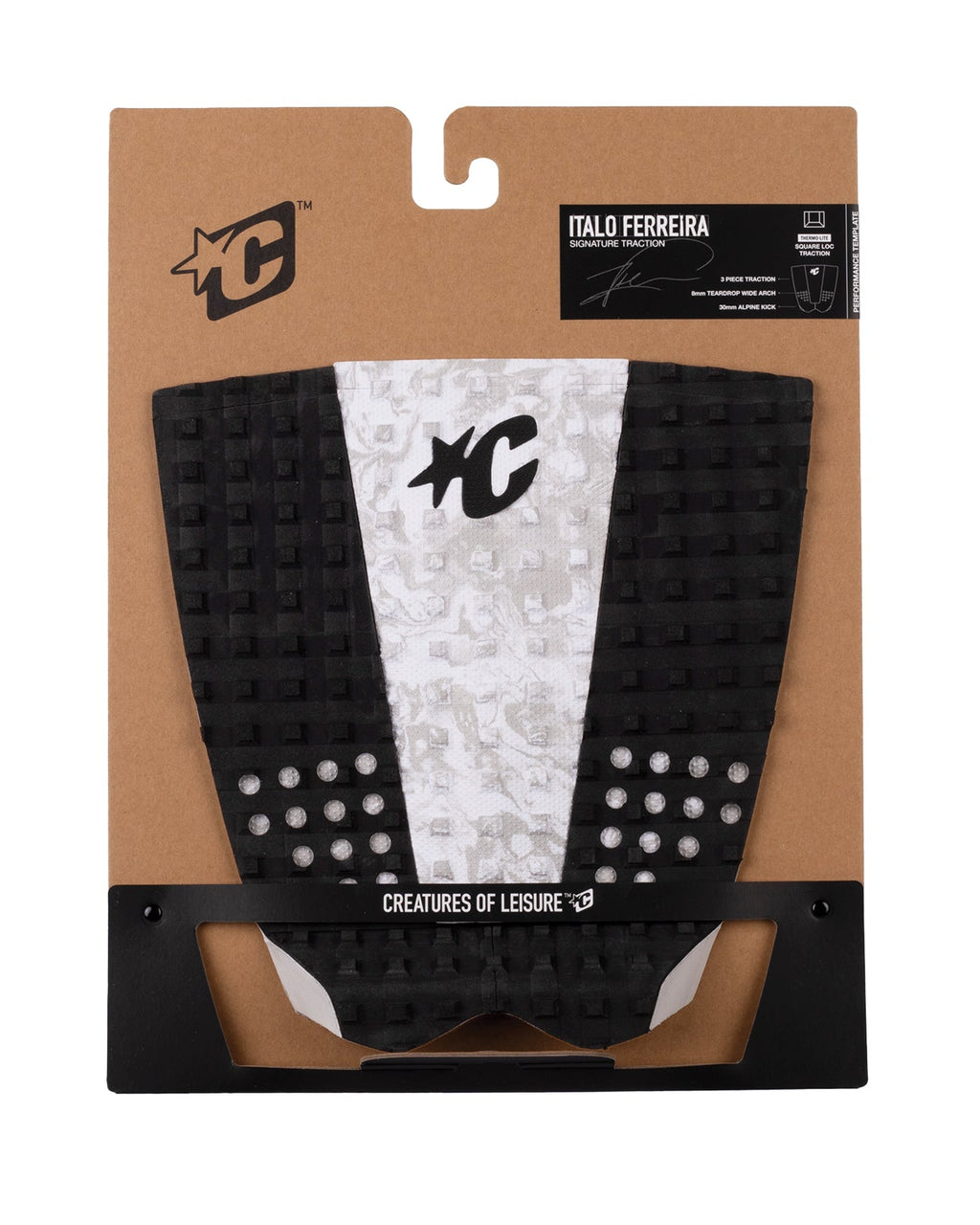 Creatures Italo Ferreira Lite Traction Pad Black Bone Swirl