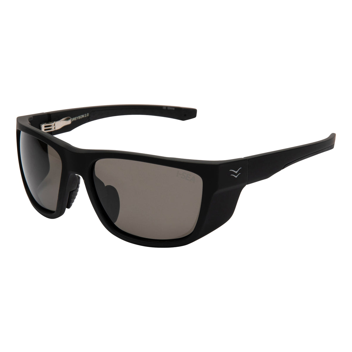 I-Sea Greyson 2.0 Shades Black Rubber/Smoke Polarized - view 2