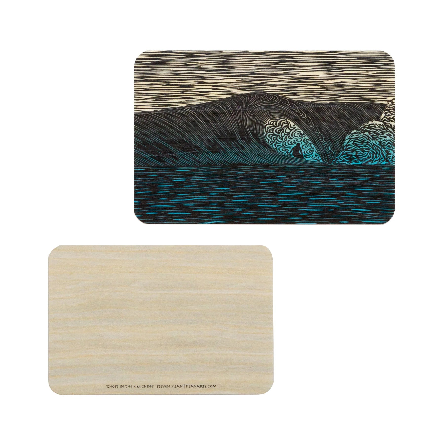 Kean Arts Inc. Ghost in the Machine 4x6 Wooden Card