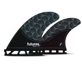 Futures Rasta Honeycomb Quad Fins Black/Teal - SantoLoco Hawaii