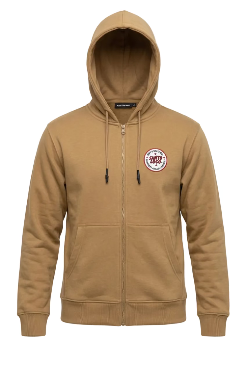 SantoLoco Surf Wax Hoodie - Coffee