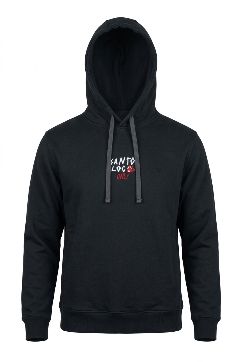 SantoLoco Locals Only Hoodie - Black