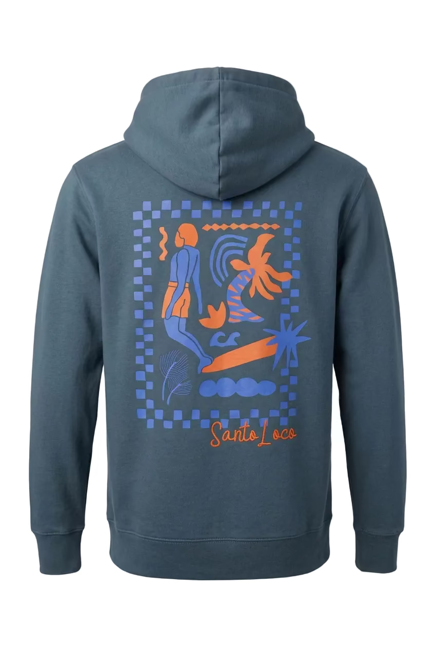 SantoLoco Lizzy Art Hoodie - Navy