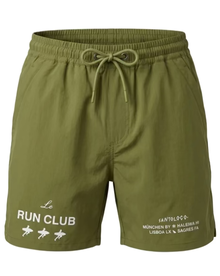 Santoloco Run Club Shorts - Olive