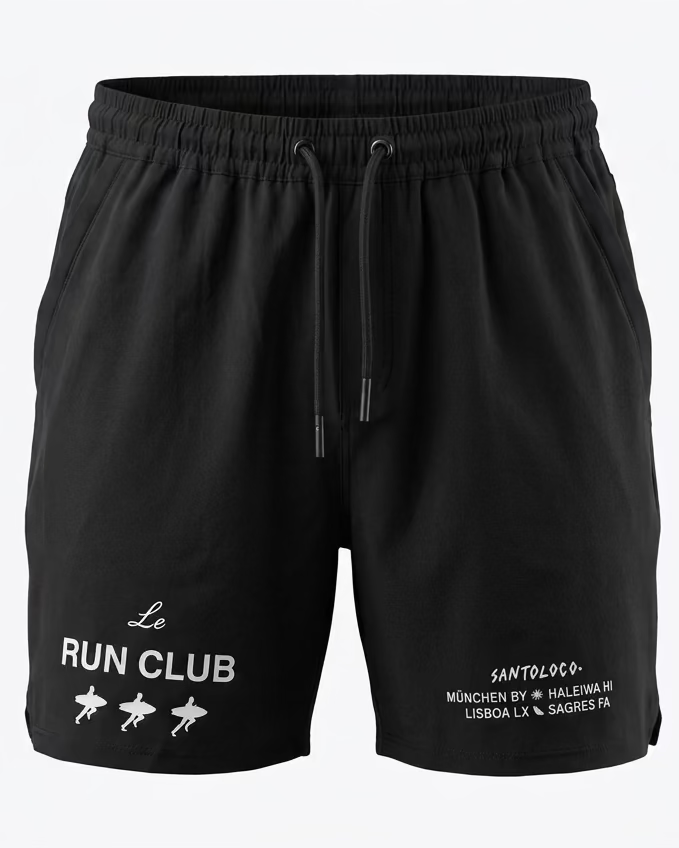 Santoloco Run Club Shorts - Black