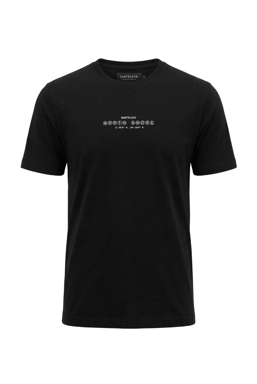 SantoLoco North Shore Coordinates Tee - Black