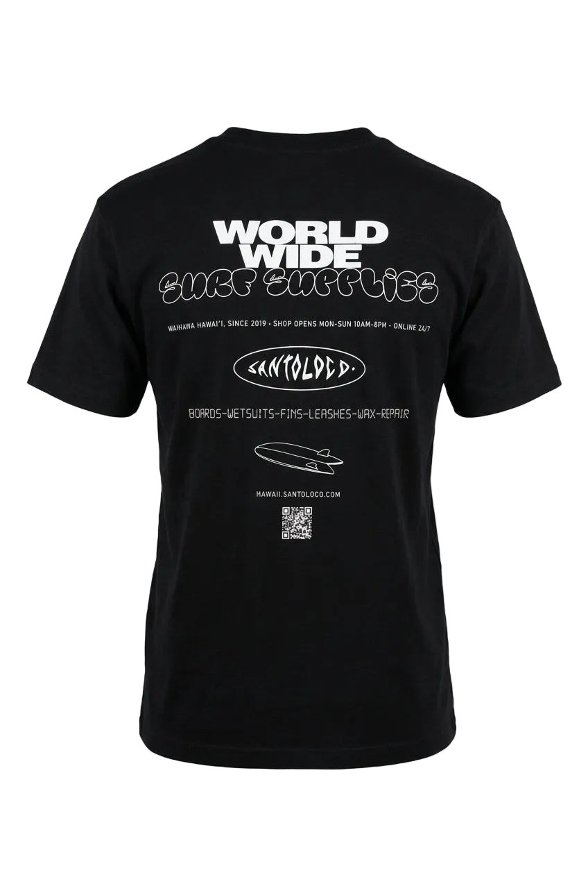 SantoLoco World Wide Tee - Black