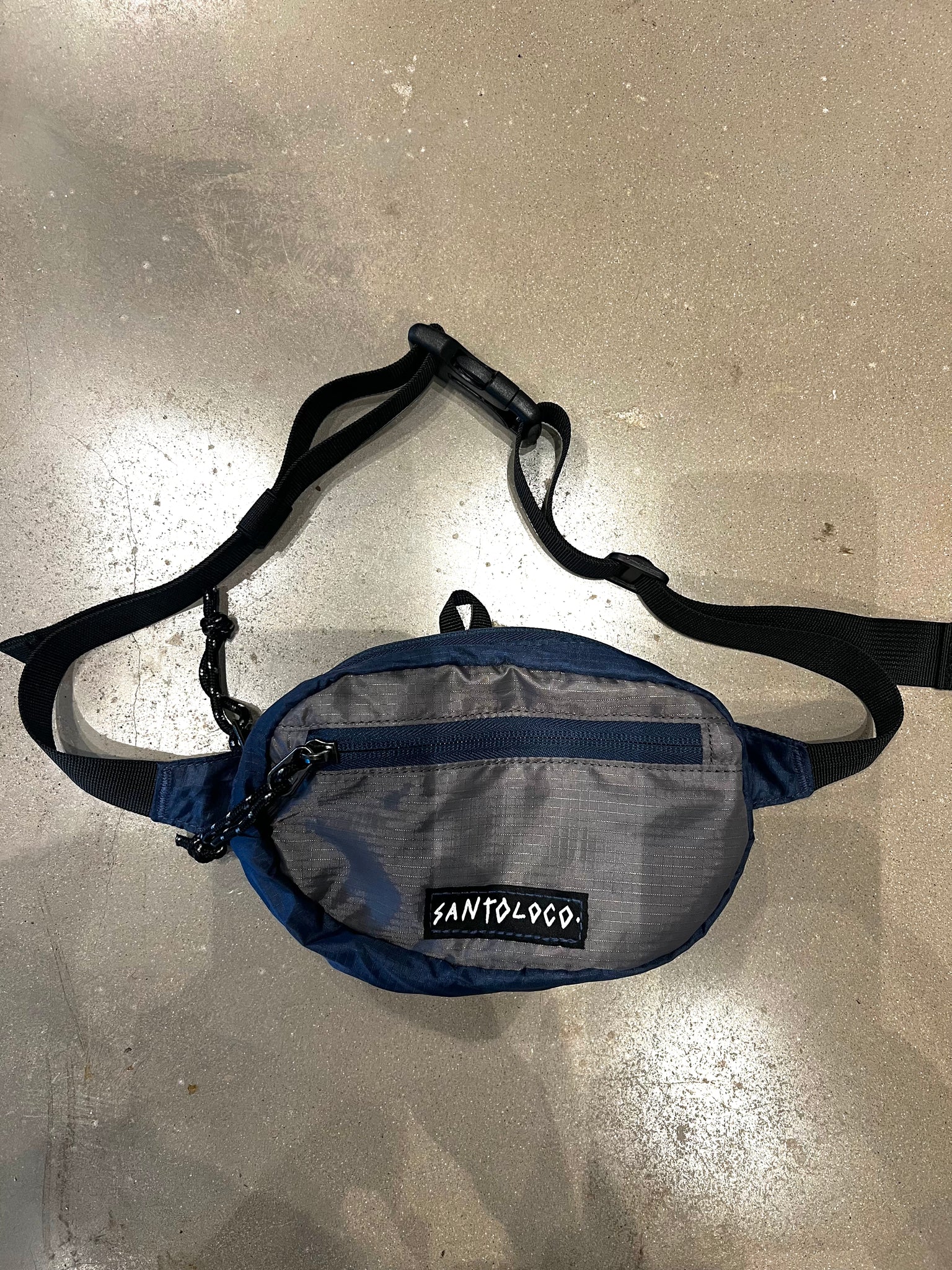 SantoLoco Waist Pack Navy Grey Large