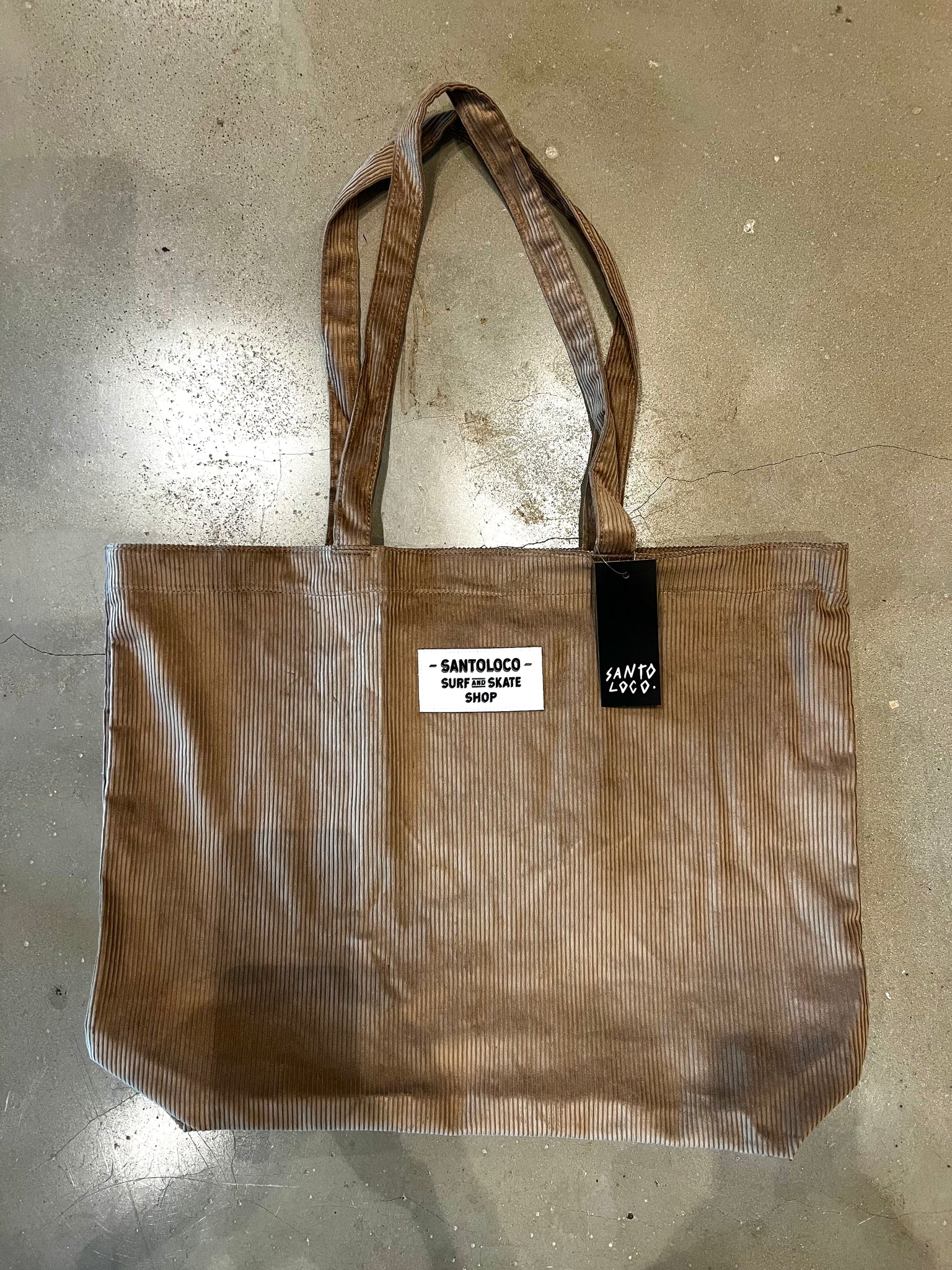 SantoLoco Patch Tote Dark Sand