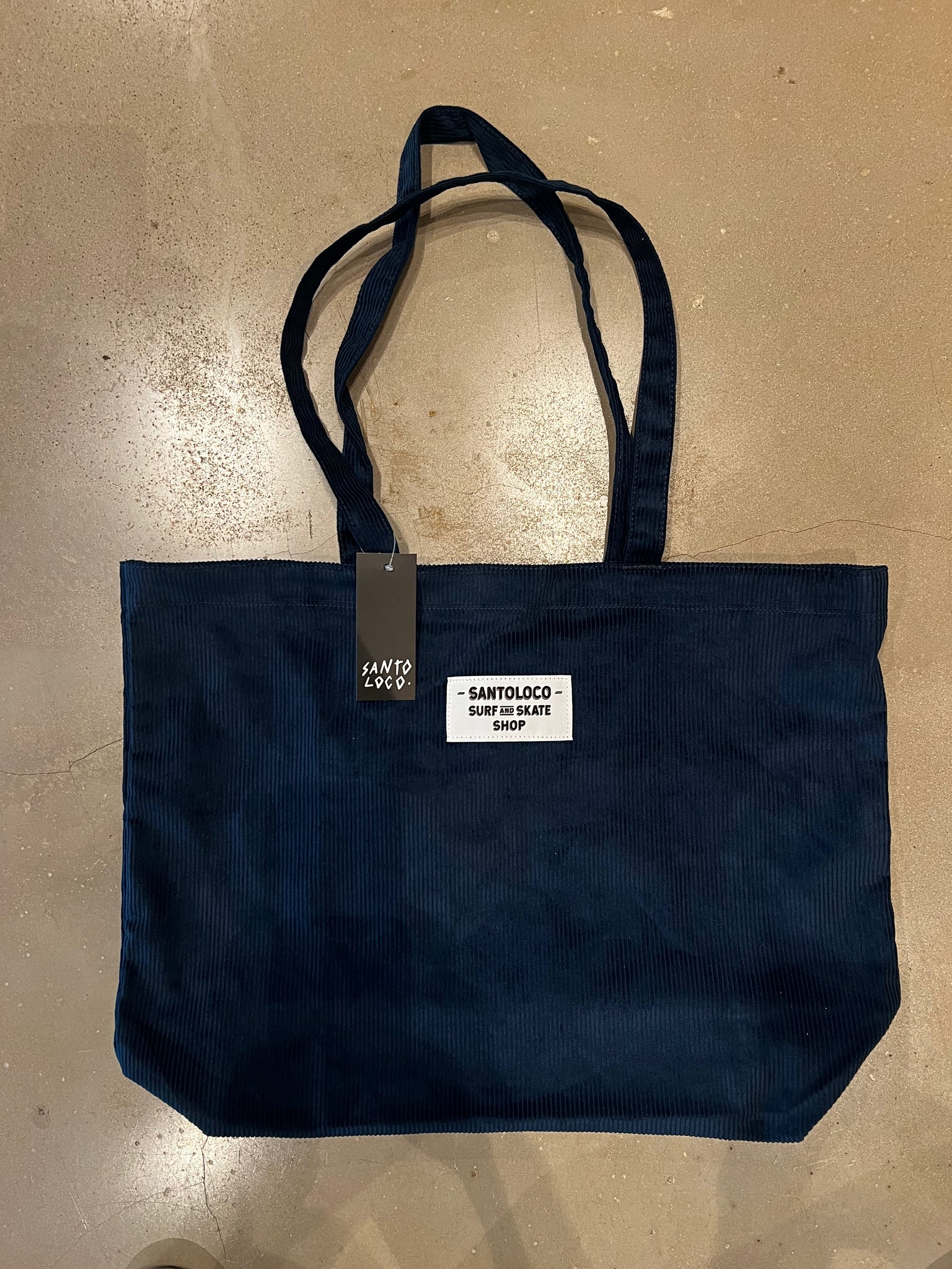 SantoLoco Corduroy Tote Bag Dark Navy