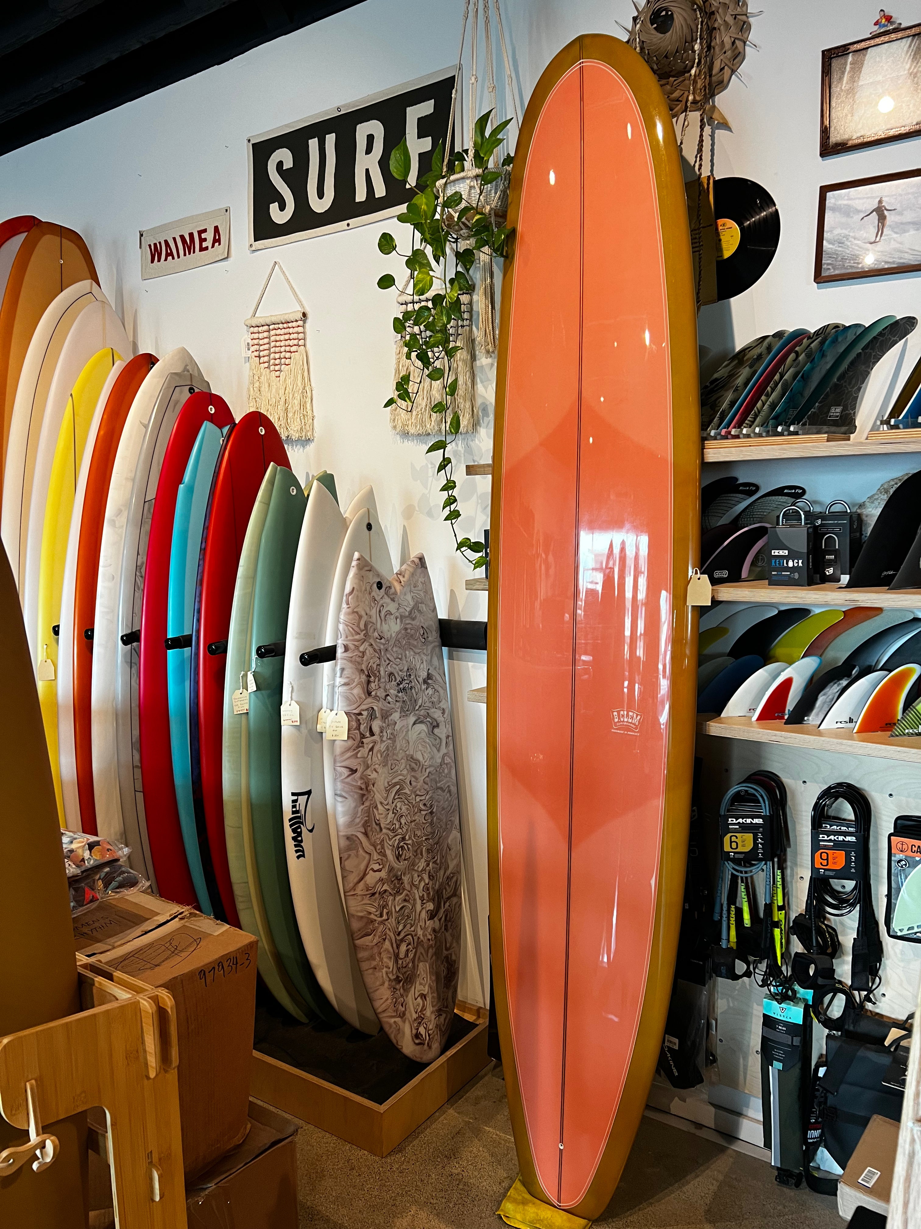 B.Clem Surfboards 9'4 Log Jammin' Longboard Tri-color