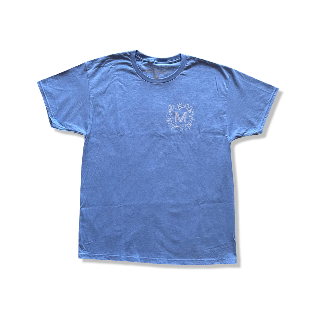 Myers Surfboards Naupaka Wreath Tee - Light Blue