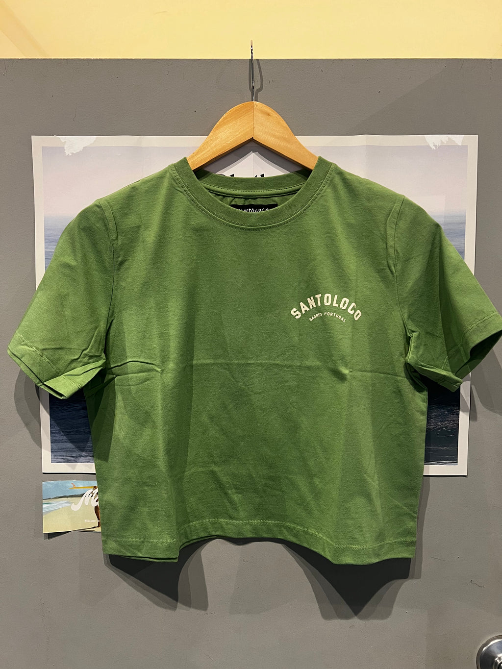 SantoLoco Women's Sagres Surfing is a Motorsport Crop Green
