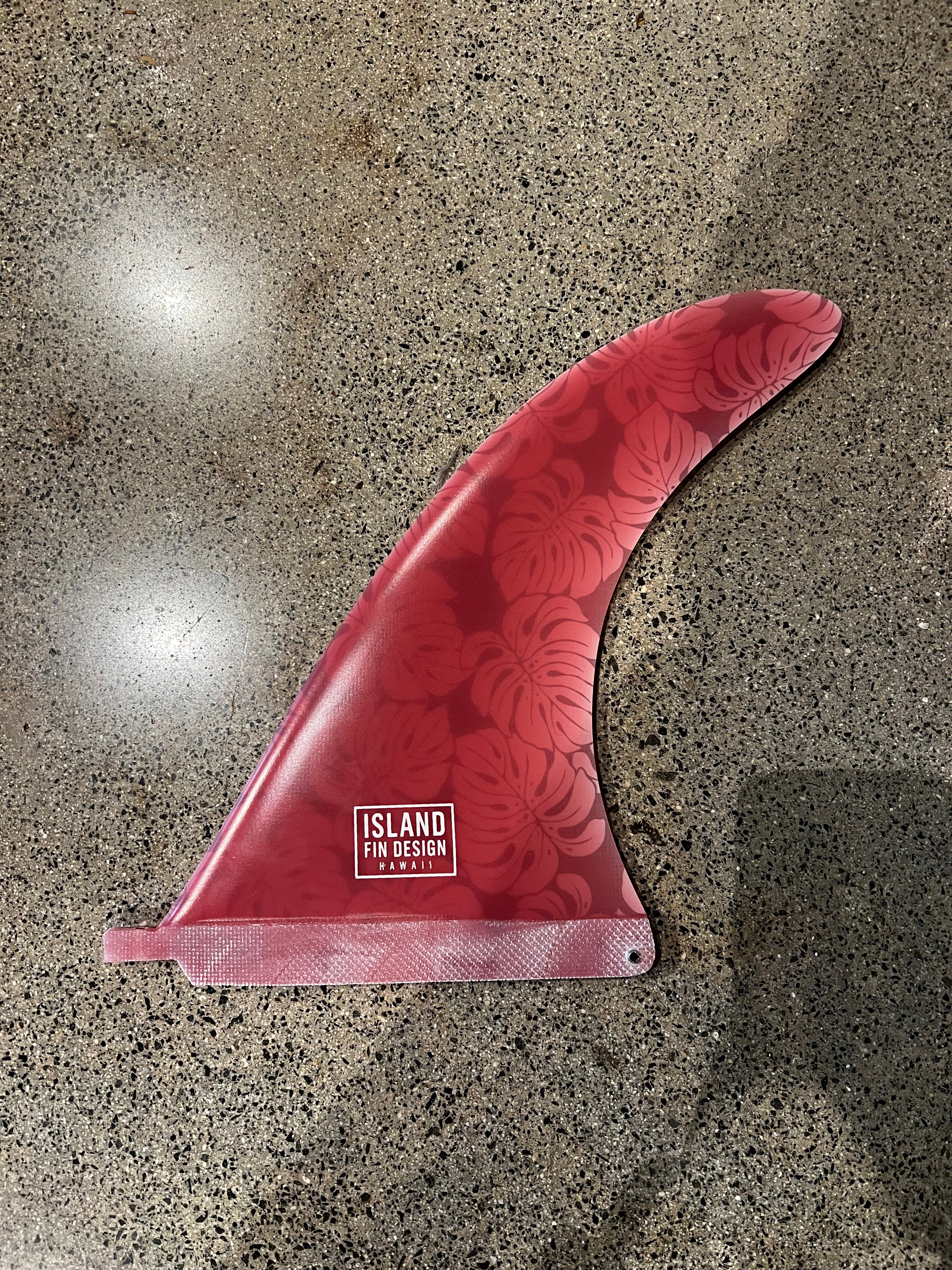 Island Fin Design Islander 9.5" Fin Monstera Pink