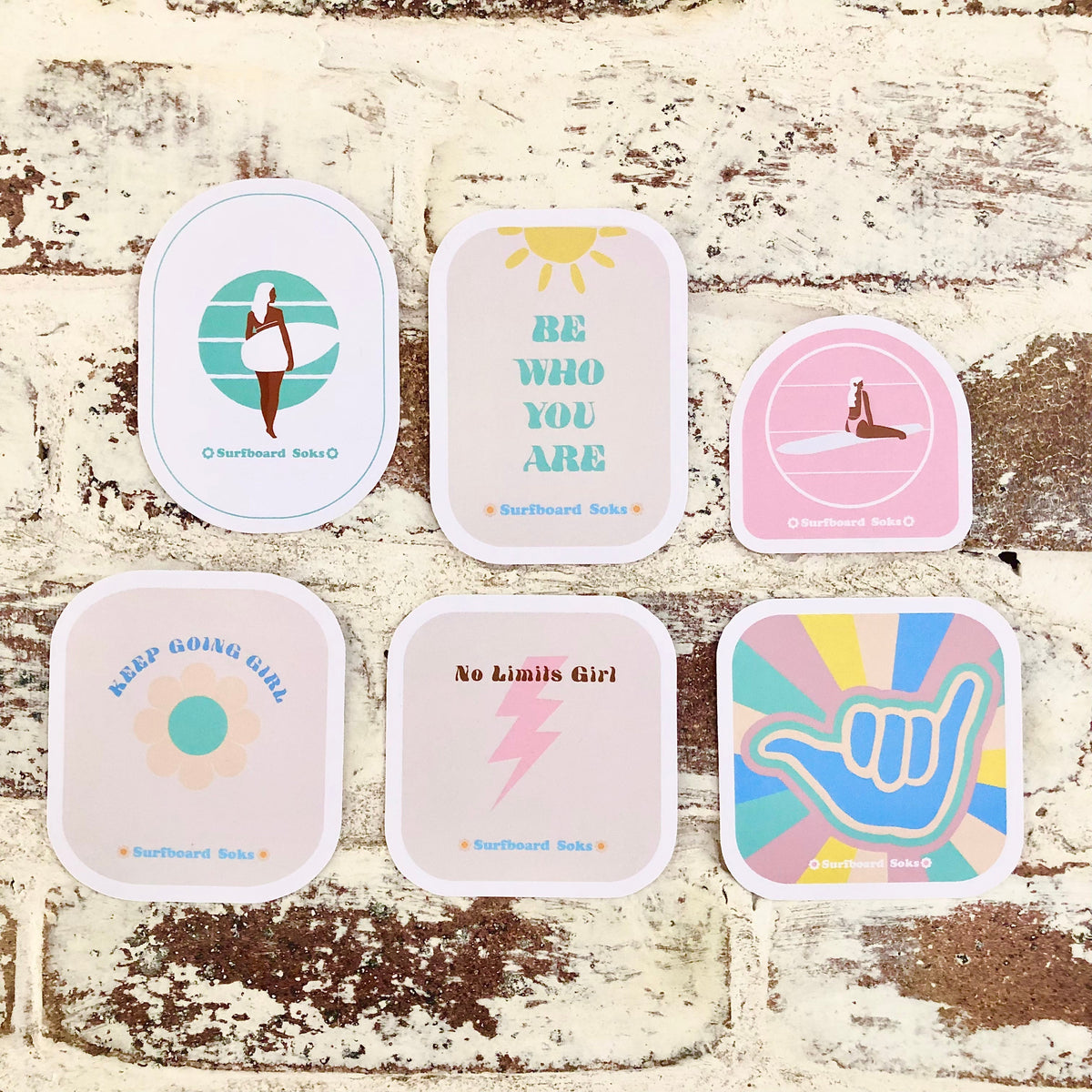 Surfboard Soks Shaka Sunray Sticker