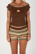 Inner Realm 90Star Tee Chocolate