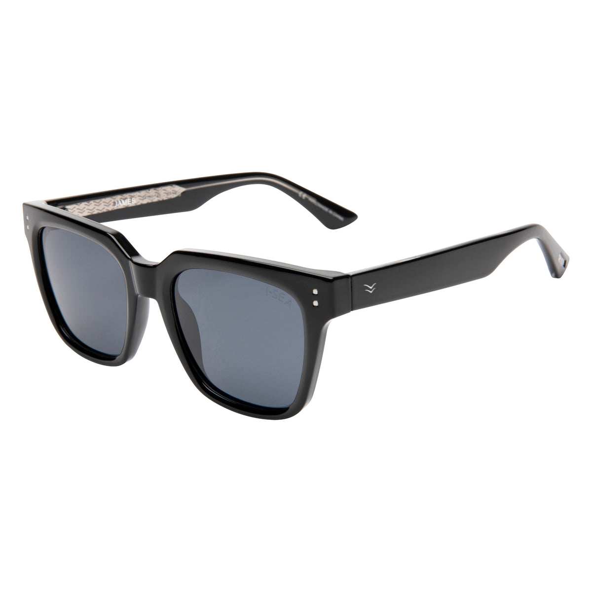 I-Sea James Black/Smoke Polarized side