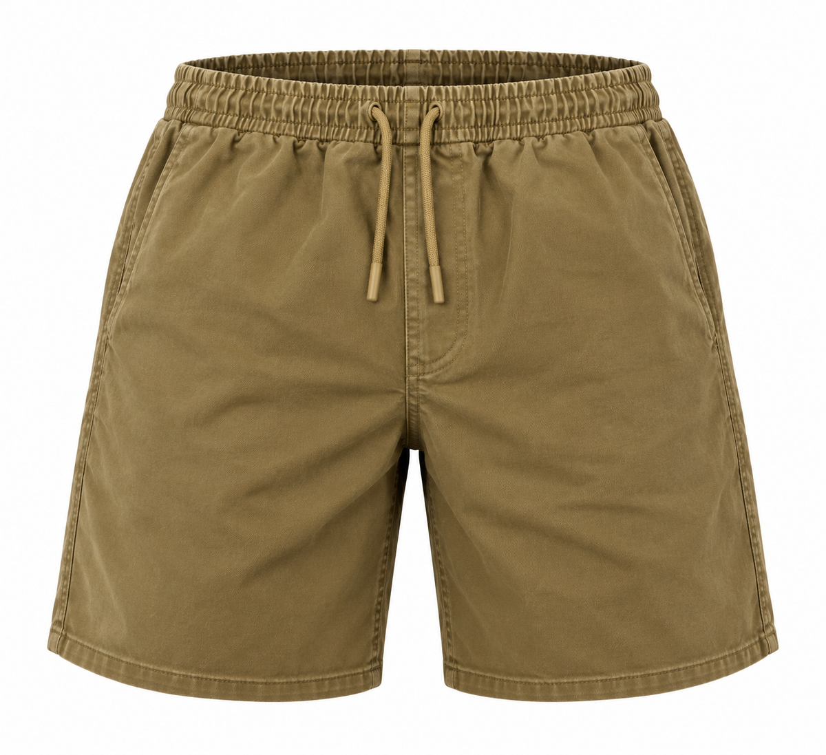 Santoloco Loose Fit Twill Shorts - Camel