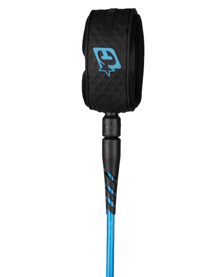 Creatures Reliance Medium Duty 6' Leash Cyan Twist Black