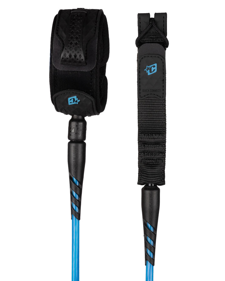 Creatures Reliance Medium Duty 6' Leash Cyan Twist Black