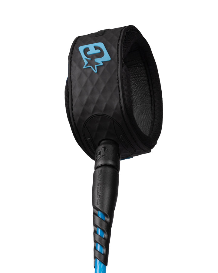 Creatures Reliance Medium Duty 6' Leash Cyan Twist Black