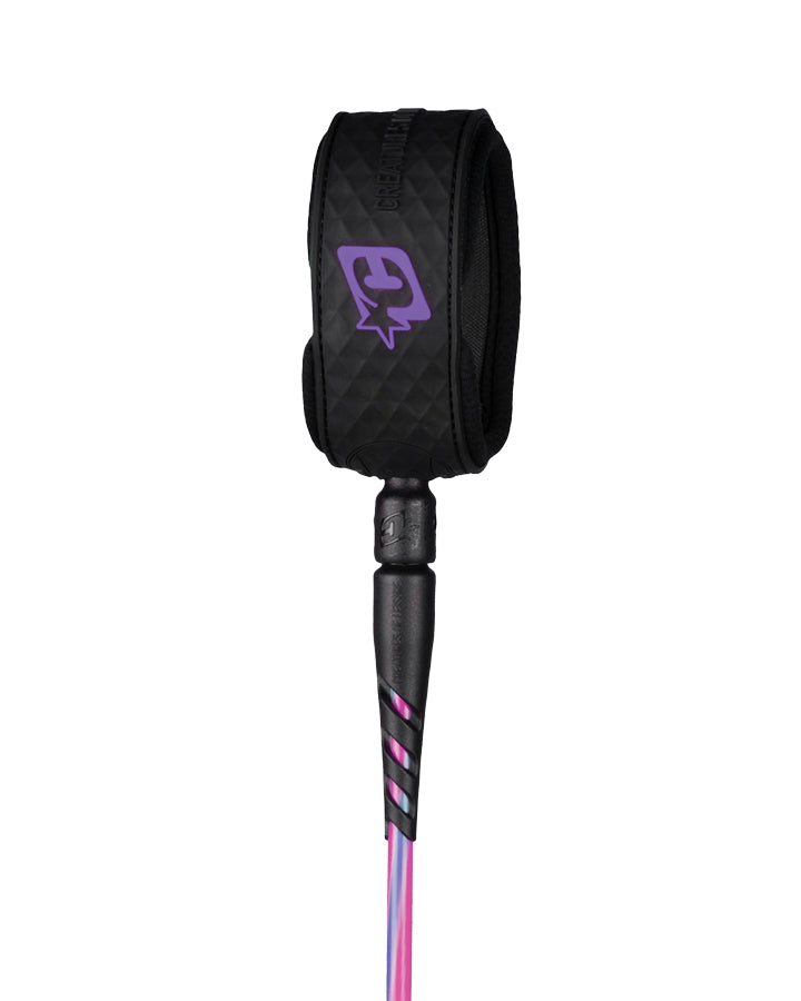Creatures Reliance Lite Duty 5' Grom Slim Ankle Leash Bubblegum Twist
