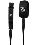 Creatures Reliance Lite Duty 5' Grom Slim Ankle Leash Black White