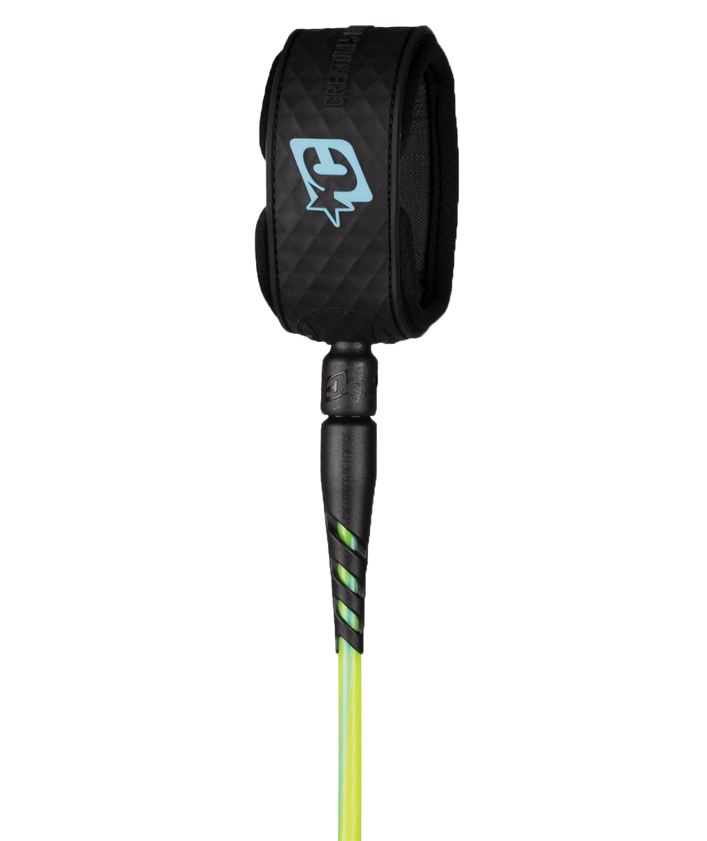 Creatures Reliance Lite Duty 5' Grom Slim Ankle Leash Pine Lime Twist