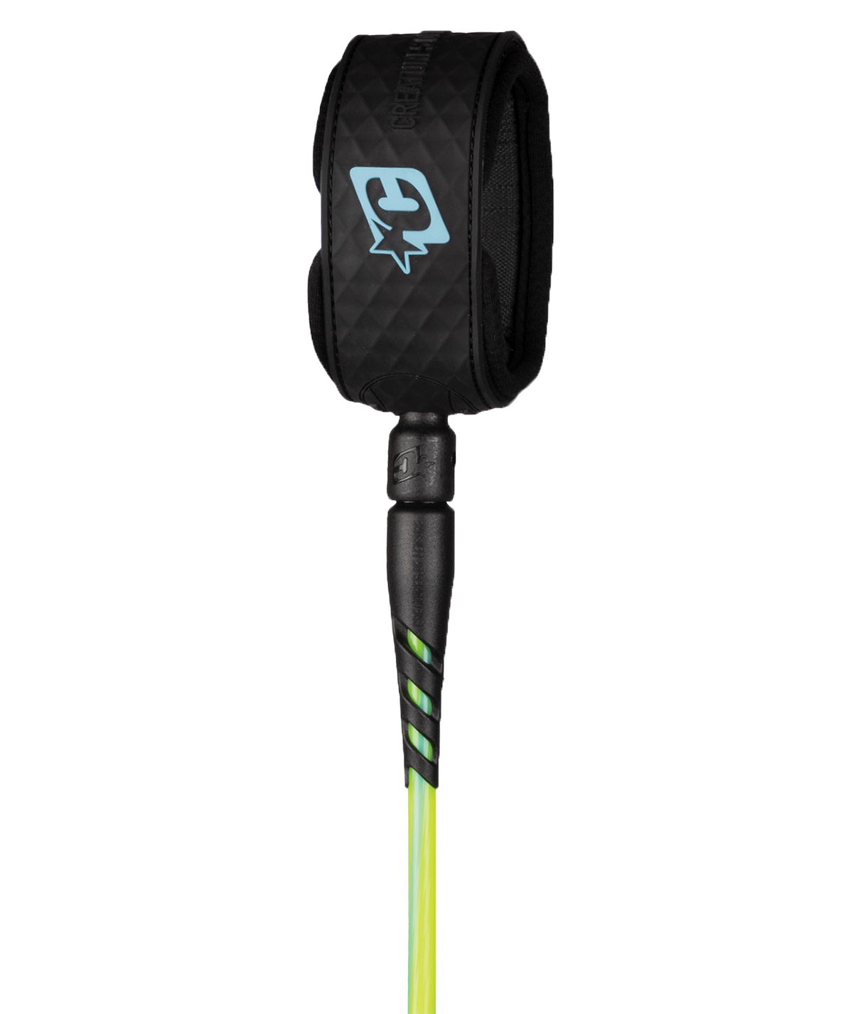 Creatures Reliance Lite Duty 5' Grom Slim Ankle Leash Pine Lime Twist