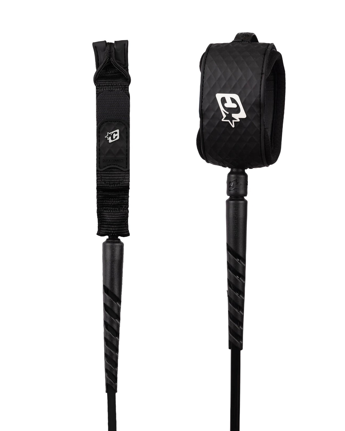Creatures Reliance Longboard Standard Duty Slim Ankle 9' Leash Black