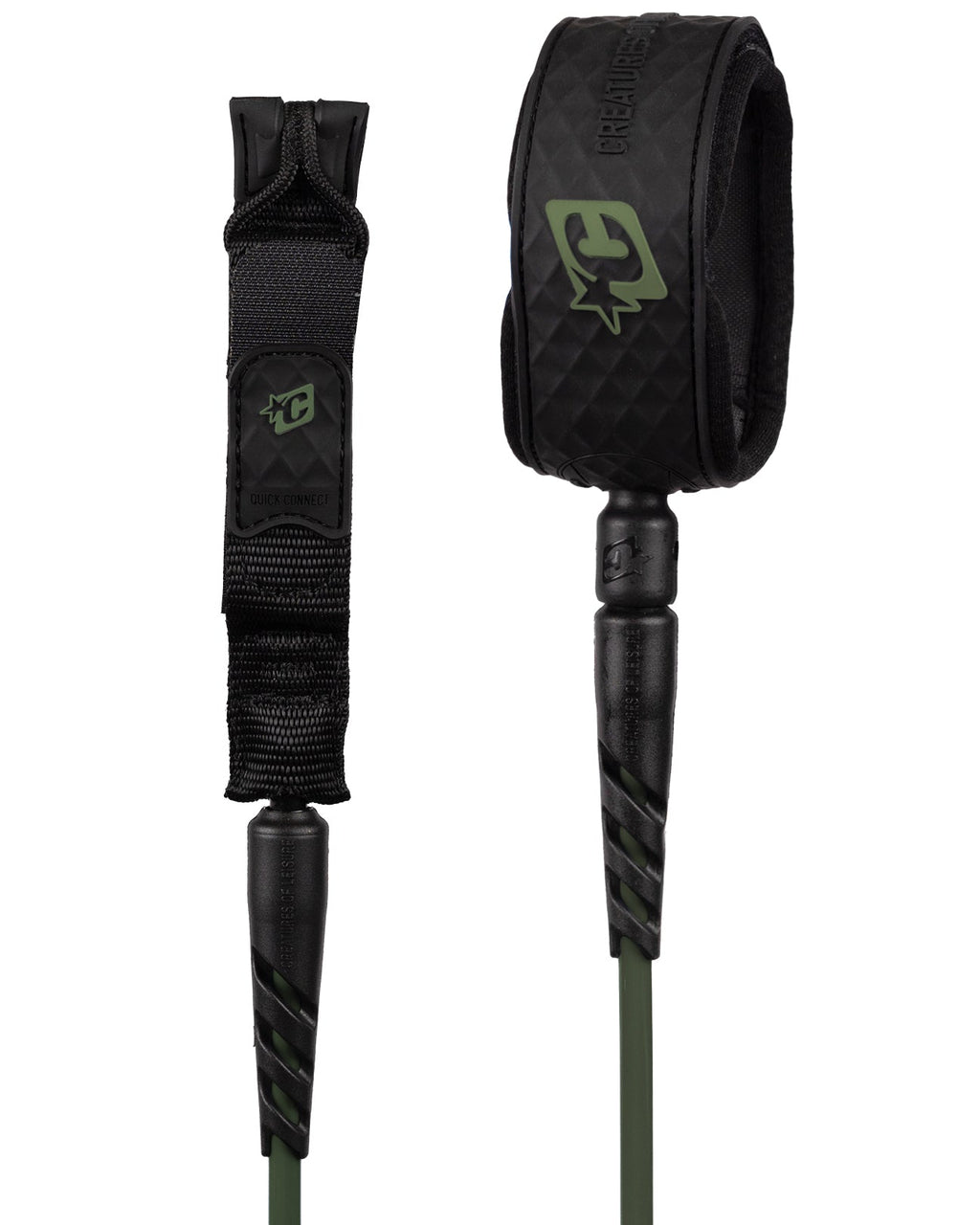 Creatures Reliance Medium Duty 6' Leash Military Black