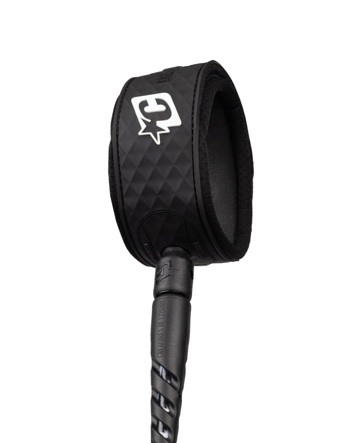Creatures Reliance Standard Duty 7' Leash Clear White Twist Black