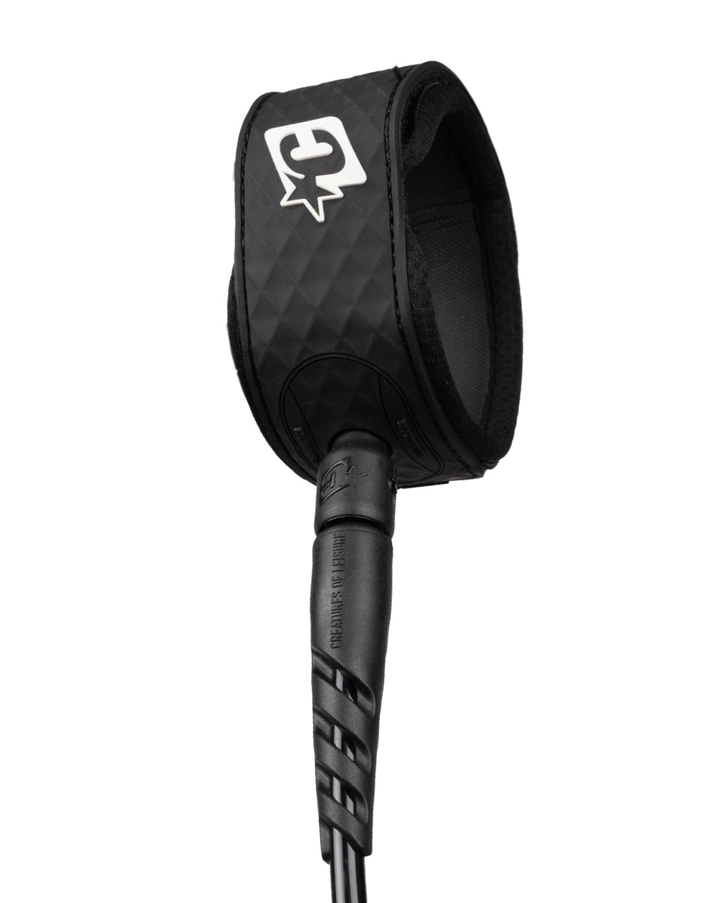 Creatures Reliance Standard Duty 6' Slim Ankle Leash Black White